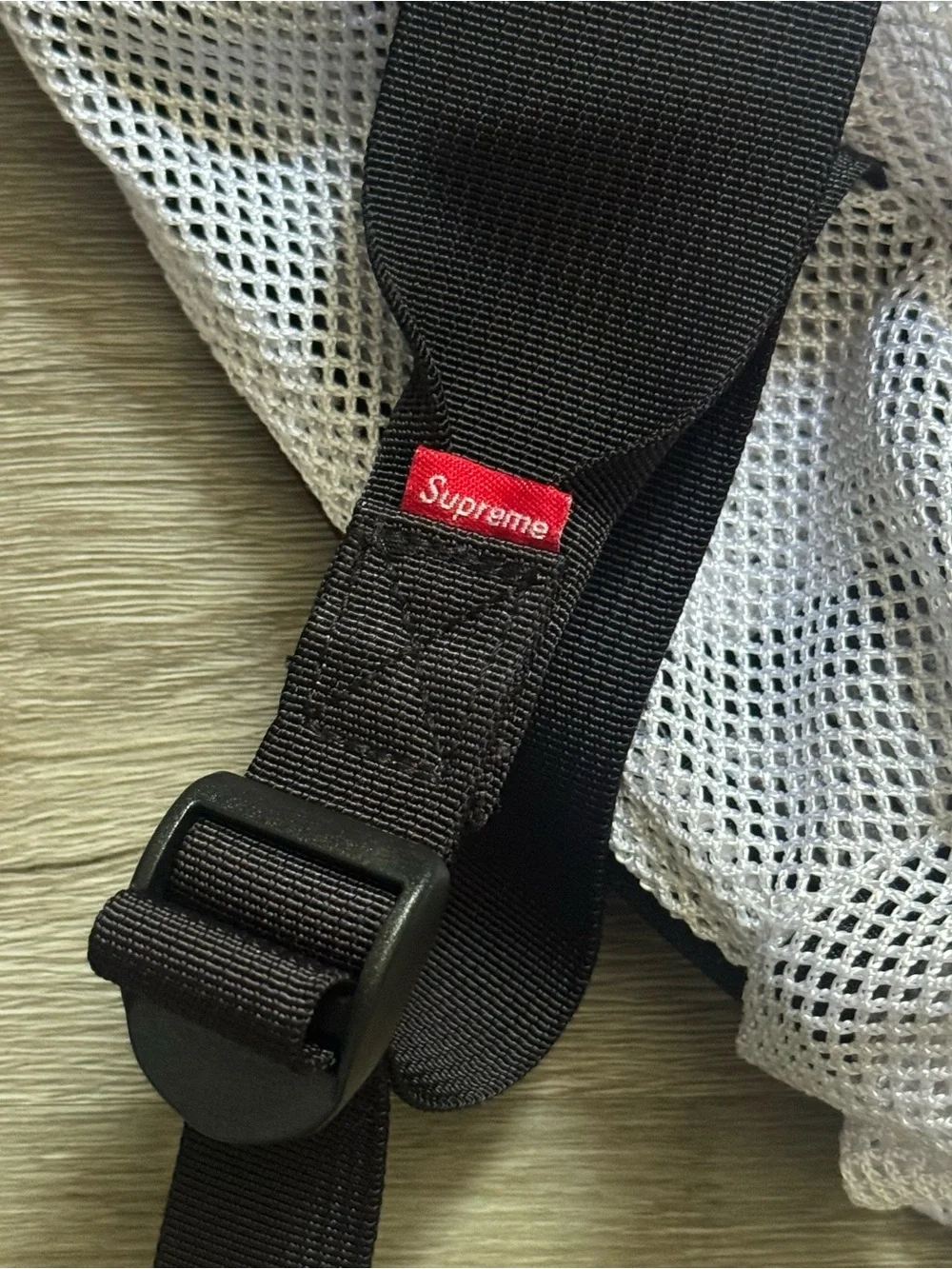 Supreme SS16 White Mesh Backpack